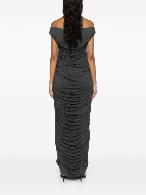NORMA KAMALI DRAPED MAXI DRESS